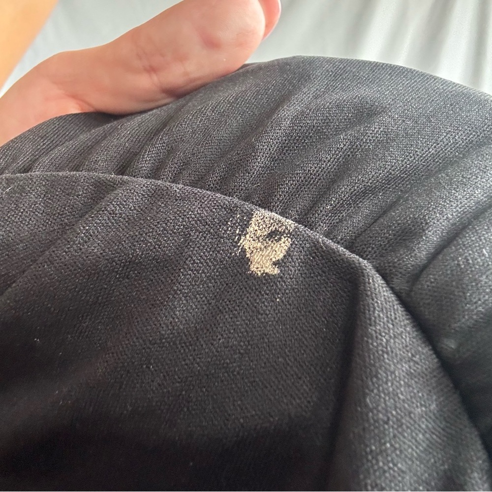 Black Backless Tie Back Romper with Gold Bead Lining - Picture 7 of 9